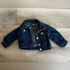 Kids Dark Blue Denim Jacket